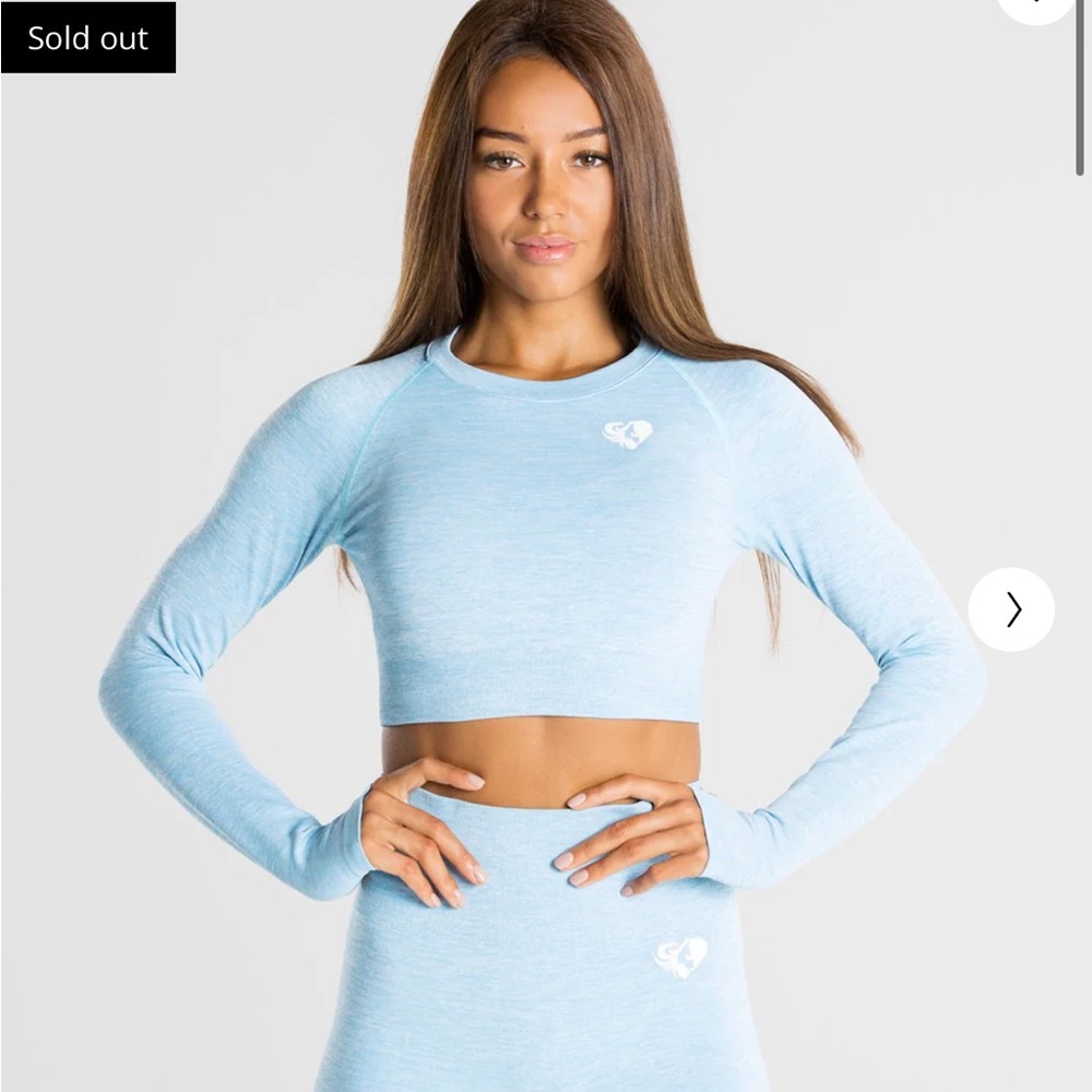 Women’s best LONG SLEEVE athletic CROP TOP